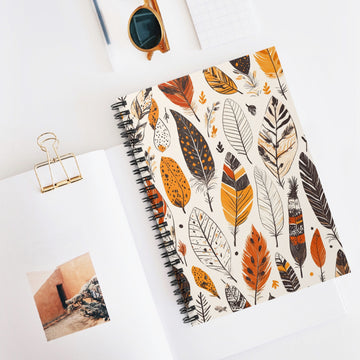 Autumn Leaves Spiral Notebook