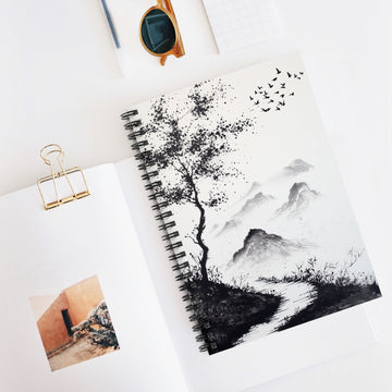 Zen Landscape Spiral Notebook
