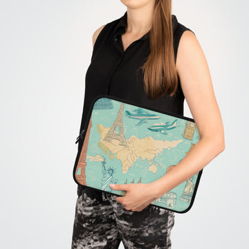 Travel-Inspired Laptop Sleeve