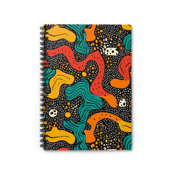 Vibrant Abstract Spiral Notebook