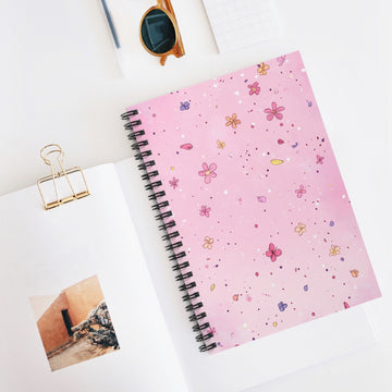 Charming Floral Spiral Notebook