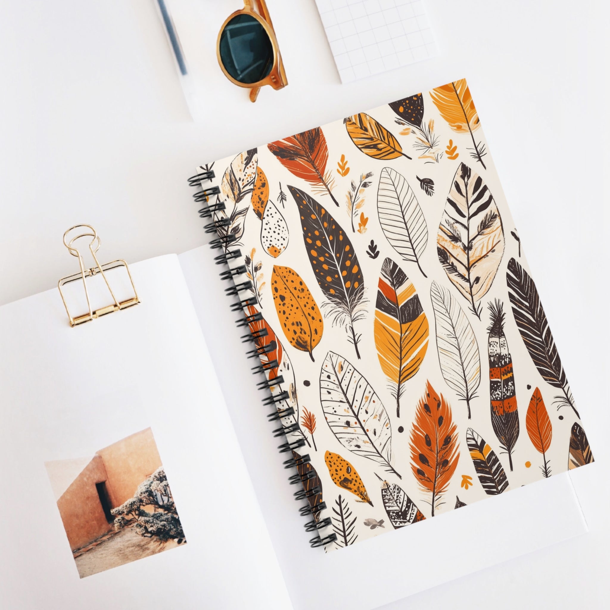 Autumn Leaves Spiral Notebook