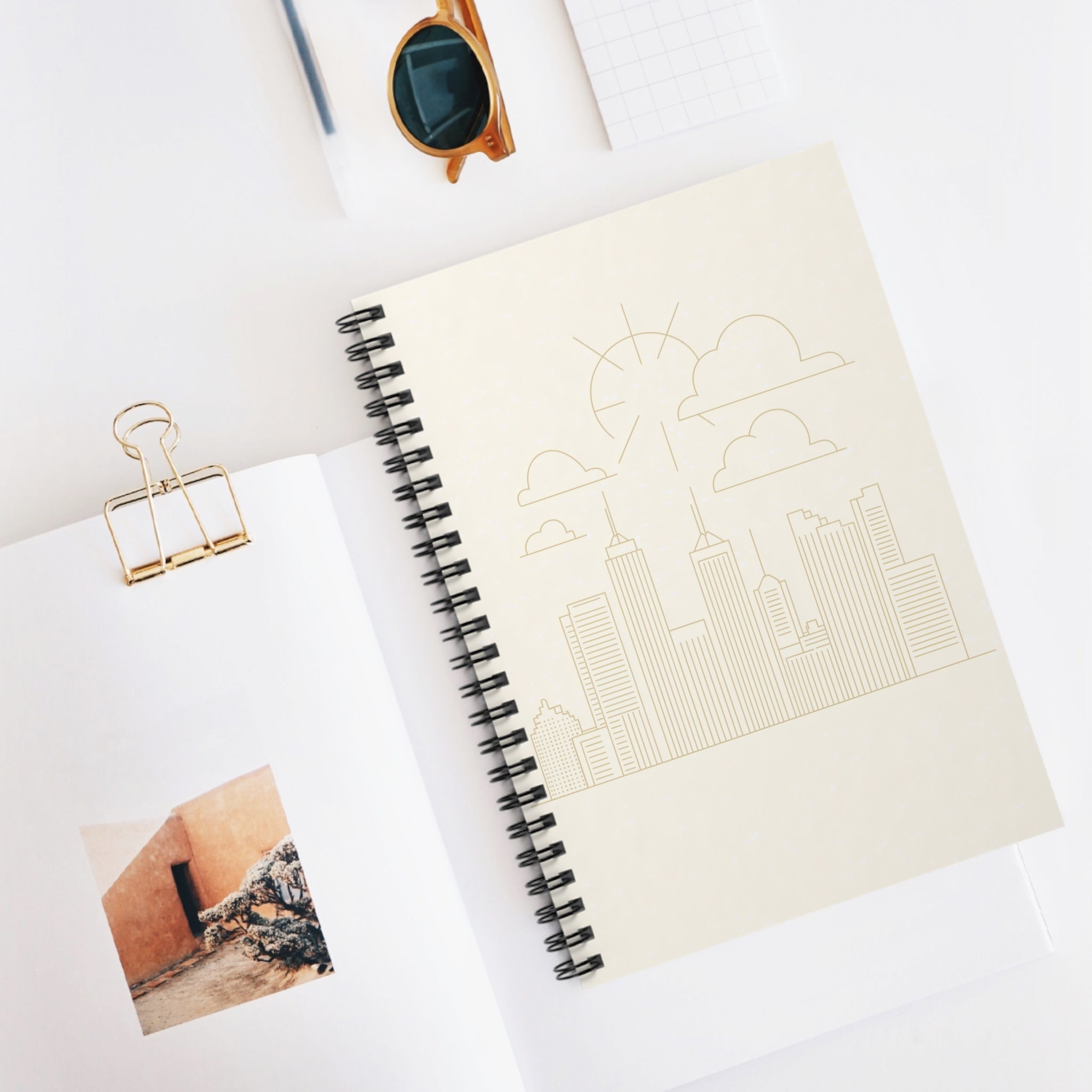 City Skyline Spiral Notebook