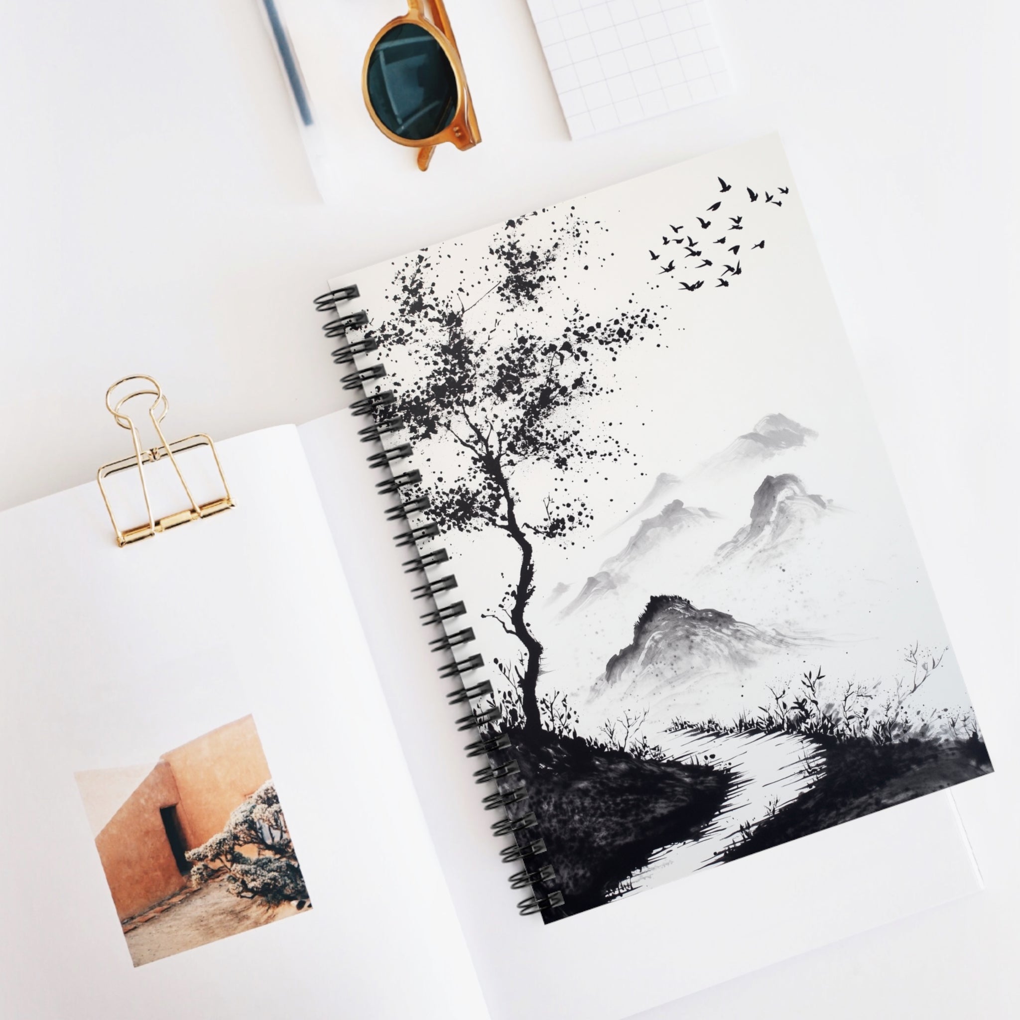 Zen Landscape Spiral Notebook