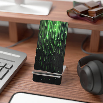 Elegant Green Light Mobile Display Stand