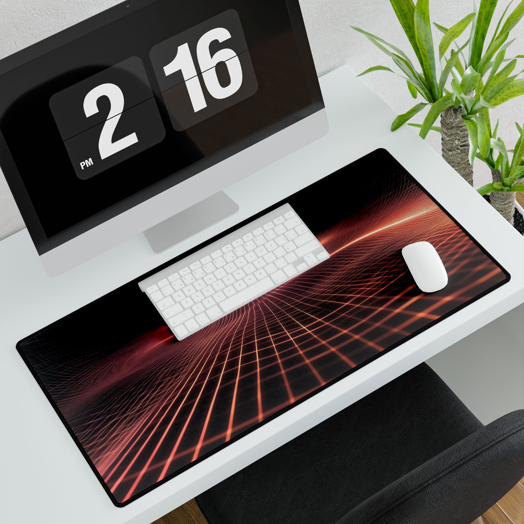 Neon Glow Desk Mat