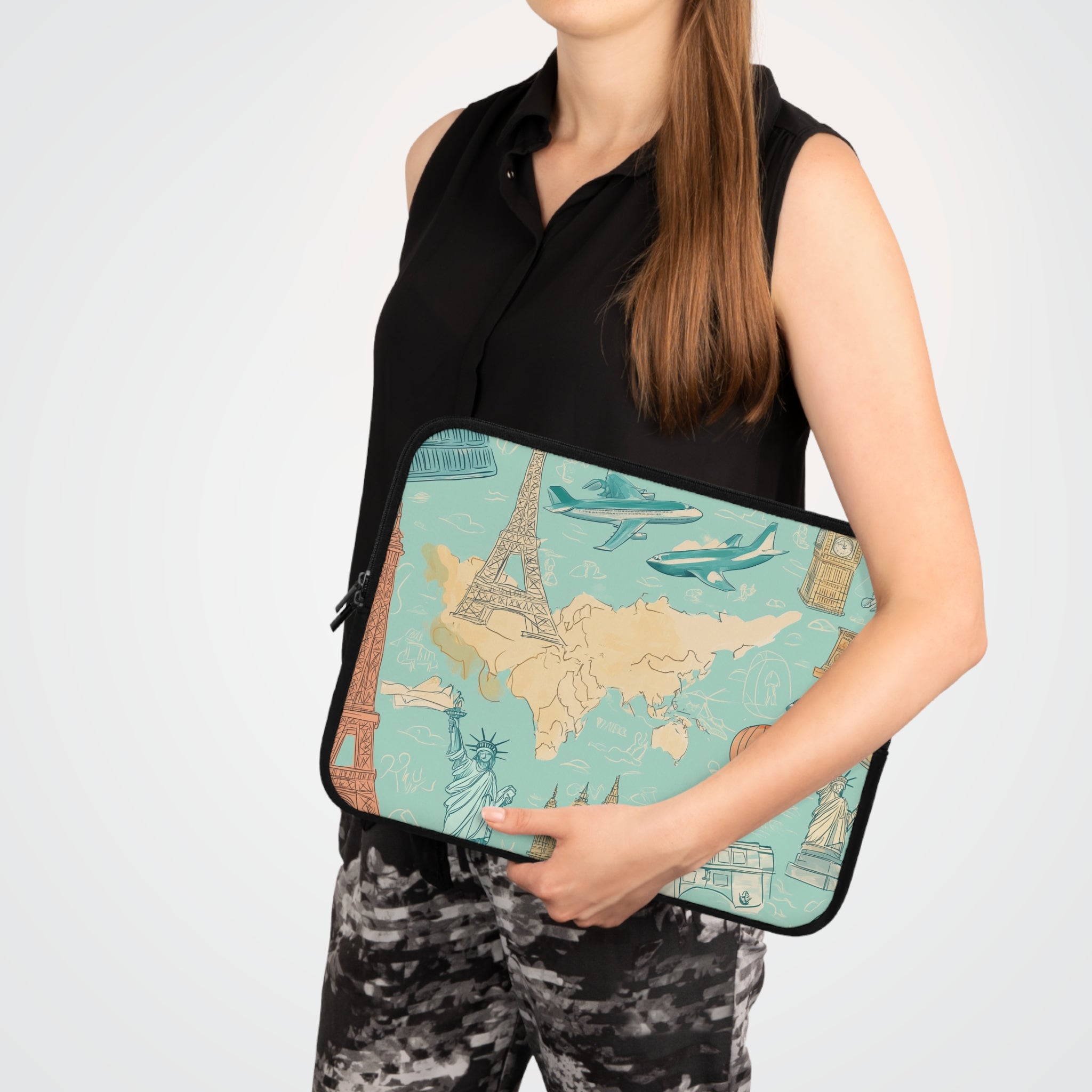 Travel-Inspired Laptop Sleeve