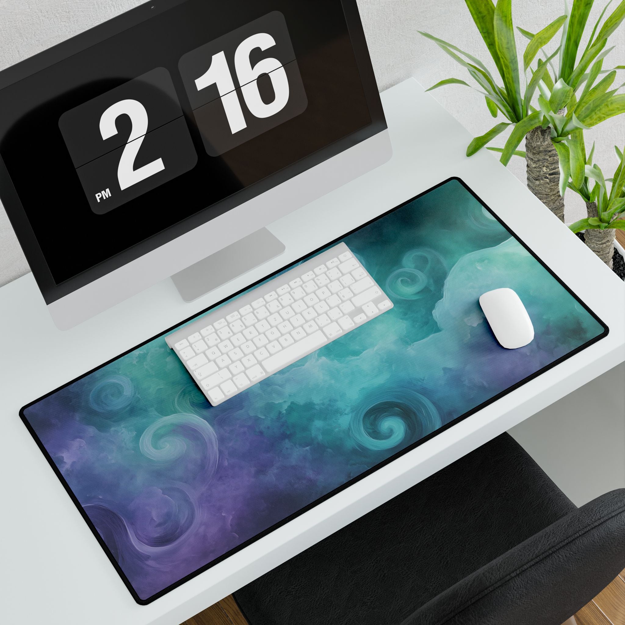 Abstract Swirl Desk Mat