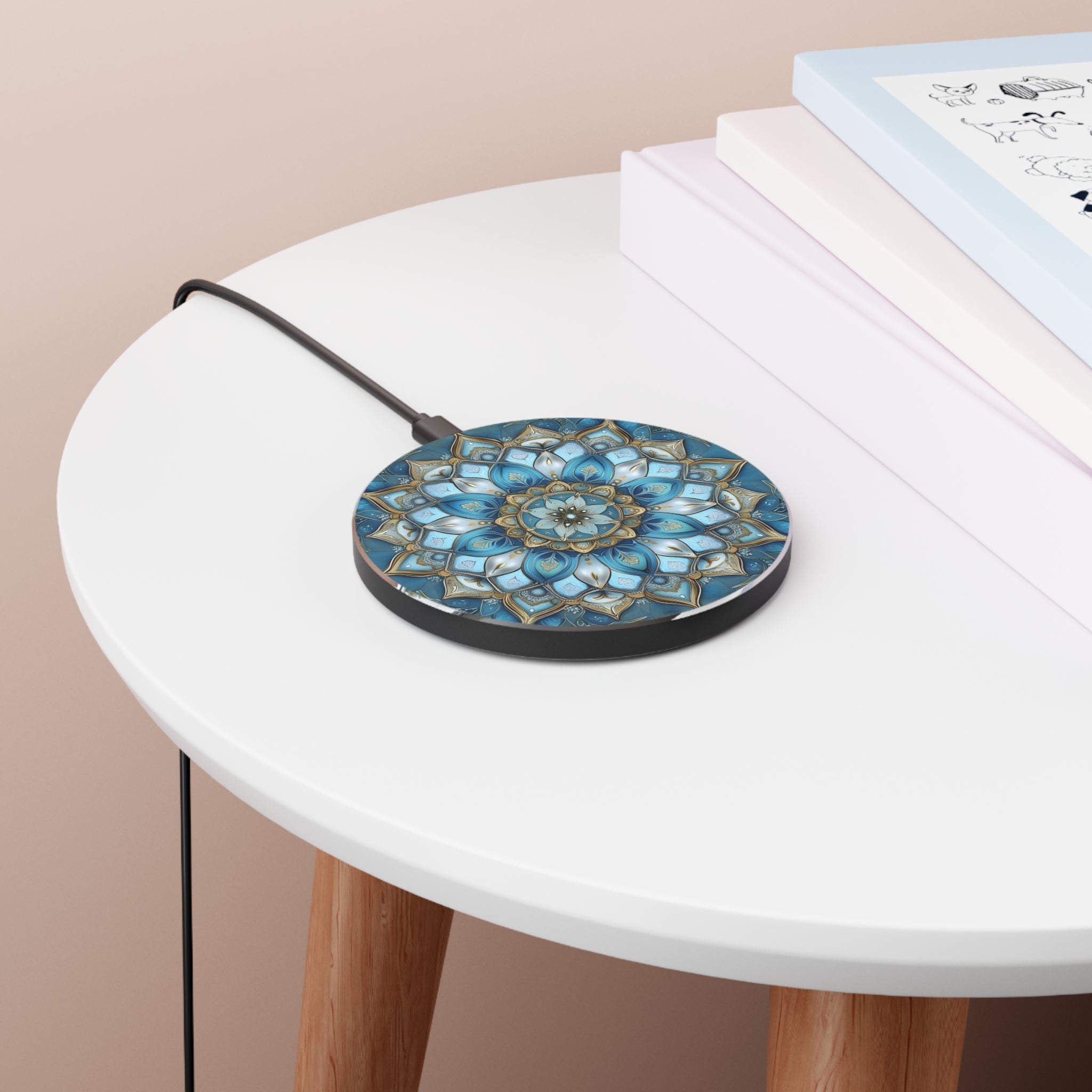 Mandala Design Wireless Charger