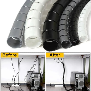 Flexible Spiral Cable Organizer Clips